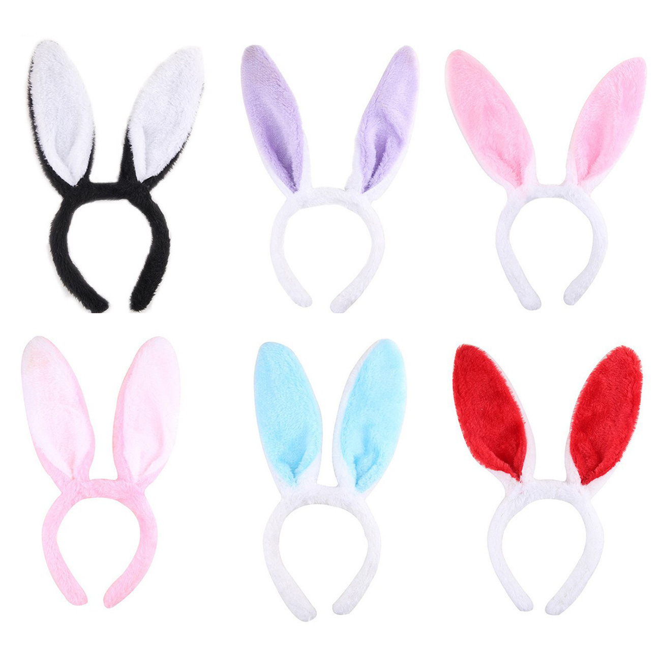 Ears Headbands Plush Easter Cute Rabbit Ears Headbands for Party