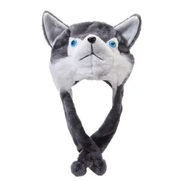 Animal Hat with Plush Moving Ears Dress Up Cosplay Easter Birthday Gift for Kids