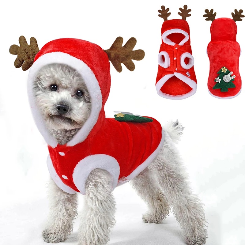 Dog Clothes Pet Clothes Xmas Pet Party Outfits Winter Knitwear Dog Clothes Pet Christmas Clothes-product