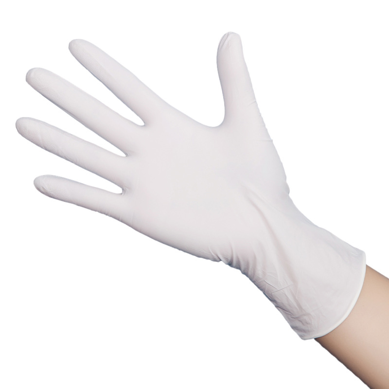 Nitrile Gloves White Disposable Ding Qing Rubber Food Grade Experimental Electronics Factory Special-product
