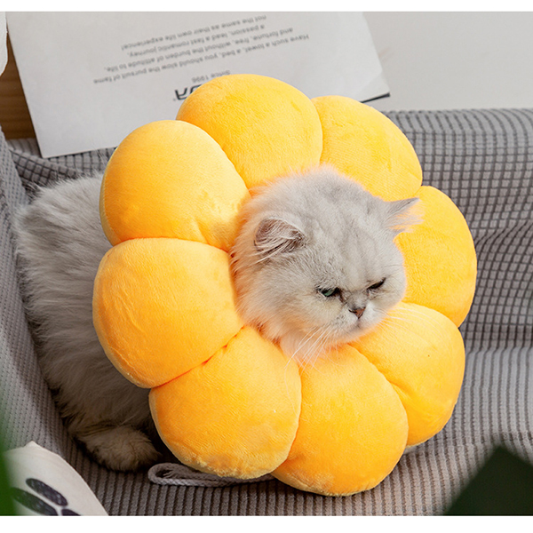 Adjustable Cat Cone Collar Soft, Cute Cat Recovery Collar Cat Neck Cone, Elizabethan Collar-product