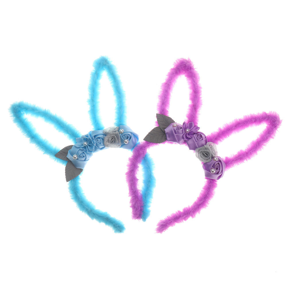 Easter Ear Headbands Costume Sequin Cute Rabbits Ears Hairbands for Girls Easter Party-product